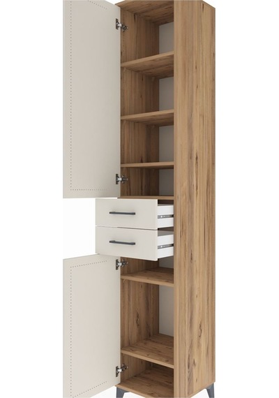 Hyperion Dolap 6 Raflı 2 Çekmeceli 2 Kapaklı 44x44x243 Çam-ay... Çam Hyperion Dolap 6 Raflı 2 Çekmeceli 2 Kapaklı 44x44x243 Çam-ay... Çam
