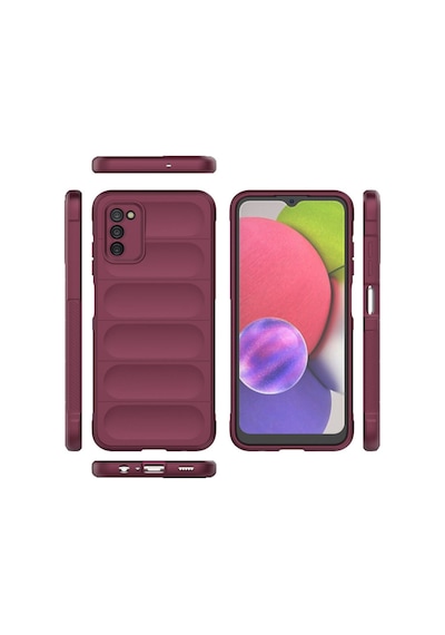 Galaxy A03s Kılıf Optimum Silikon - Bordo