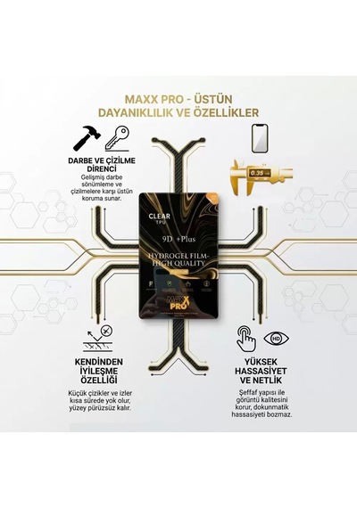 One Plus 15r Uyumlu Nano Ekran Koruyucu 0.35 Mm Extra Dayanıklı Koruma 9h + Plus Hd Maxxpro 40064393