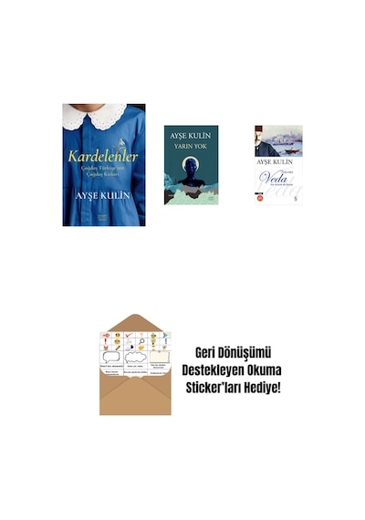 Kardelenler + Yarın Yok + Veda Midi Boy + Okuma Sticker'ları