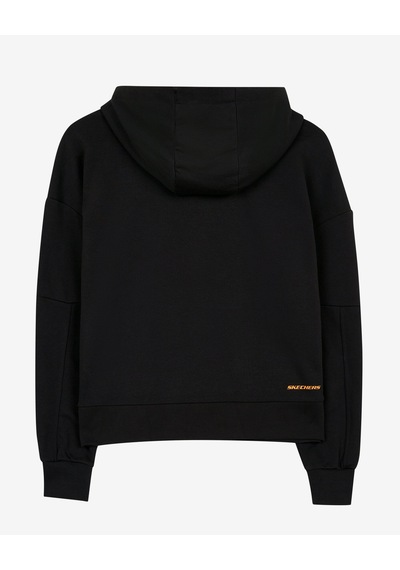 Skechers W Lw Fleece Fabric Block Hoodie Sweatshirt Kadın Siyah Sweatshirt S231008-001