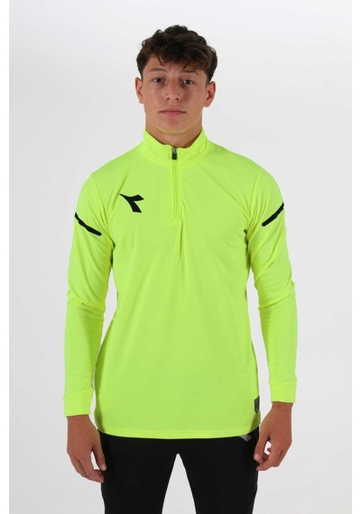 Diadora Alto Antrenman Eşofmanı Tek Üst Neon Sarı