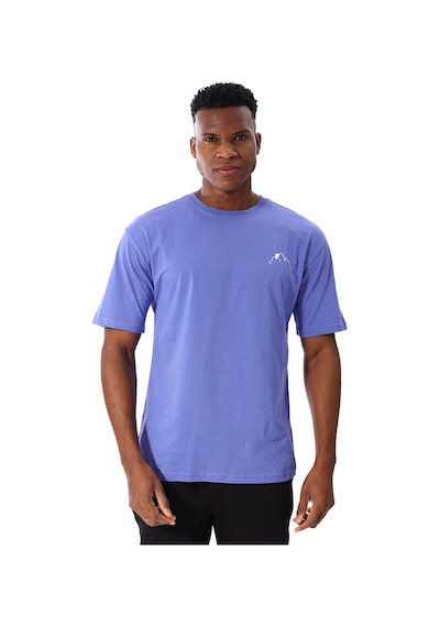 Sportive Yama Erkek Mor Günlük Stil T-shirt 25ye030-mor Mor