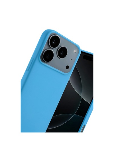 Apple iPhone Uyumlu 17 Pro Max Nano İçi Kadife Silikon - Mavi Bzsxx00 1