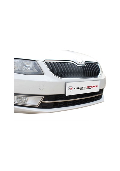 Skoda Octavia A7 Ön Tampon Çıtası  Krom Mk.Sız Kasa 2013-2017