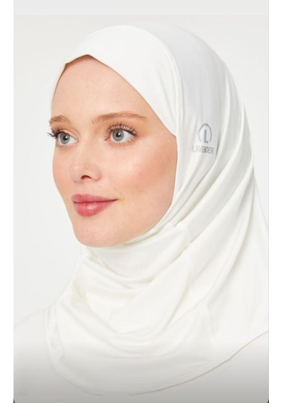 Melodi Scarf Kadın Tesettür Hijab Spor Bone Ekru Ekru