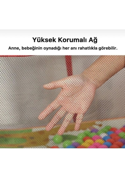 Çocuk Oyun Parkı Futbol Sahası Yürüme Öğrenme Çiti Yüksek Korumalı Basketbol Potalı Kırmızı