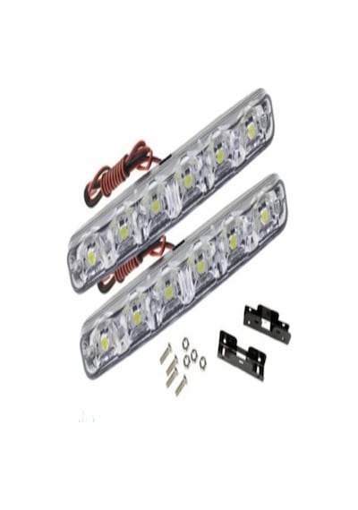 Gündüz Ledi 6 Led Beyaz 2'li Takım Drl Gündüz Farı Onkar Otk-24519