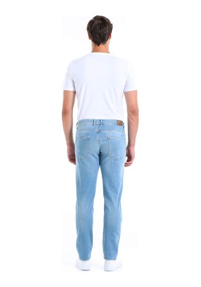 Hatemoğlu Mavi Slim Fit Düşük Bel Basic Kot Pantolon Mavi