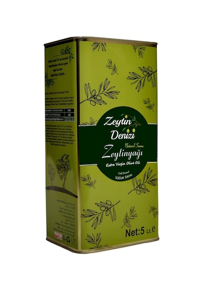 Zeytin Denizi Soğuk Sıkım Naturel Sızma Zeytinyağı 5 L