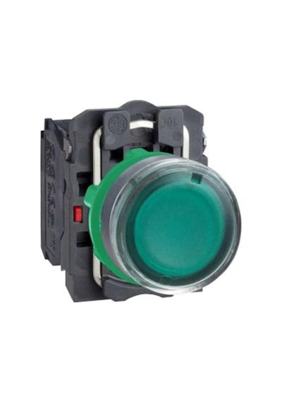 Schneider XB5AW3365 22 mm ışıklı Yeşil Buton 1 Na 1 Nk 220 v