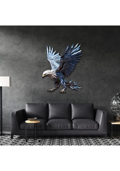 Mavi Kartal Metal Tablo