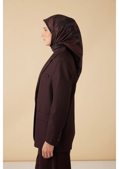 Maisa Eva Tivil İpek Eşarp 90 90 Cm - Bordo 5791