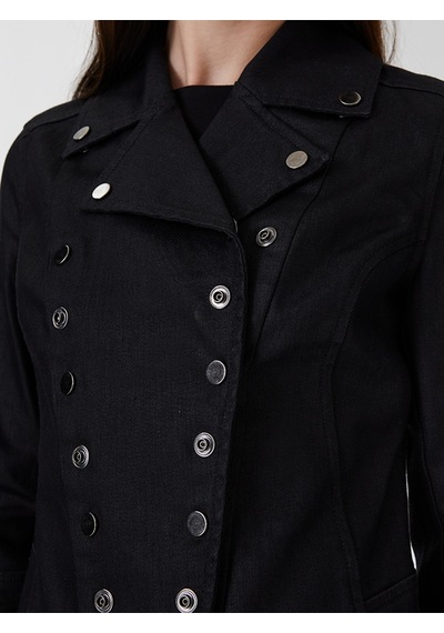 Slim Fit Kadın Ceket Siyah