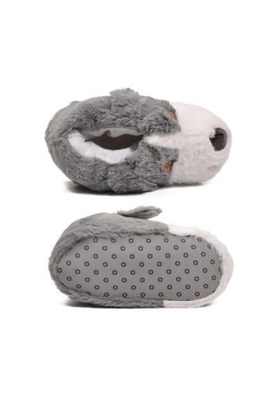 Gri Köpek Desenli Unisex Panduf 26k001 Gri