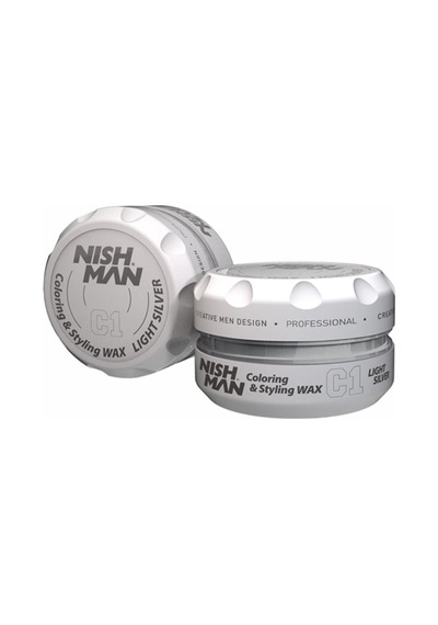 Nishman C1 Açık Gri Saç Şekillendirici Wax 100 ML
