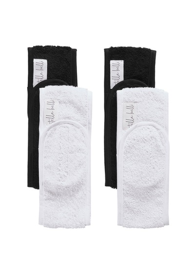Saç Bandı 4lü Set Havlu %100 Pamuk Sporcu Makyaj Bandana, C