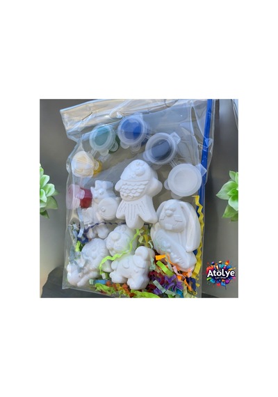 Atölye Lavi Shop Hayvanlar Alemi Paket Taş Boyama Seti Yetişkin Çocuk Boyama Seti