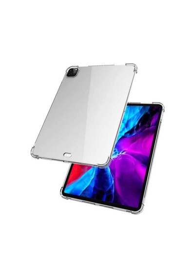 İpad Pro 12.9 2020 4.nesil - Uyumlu Uyumlu Zore Tablet Nitro Anti Shock Silikon Kapak-renksiz Arka Kapak