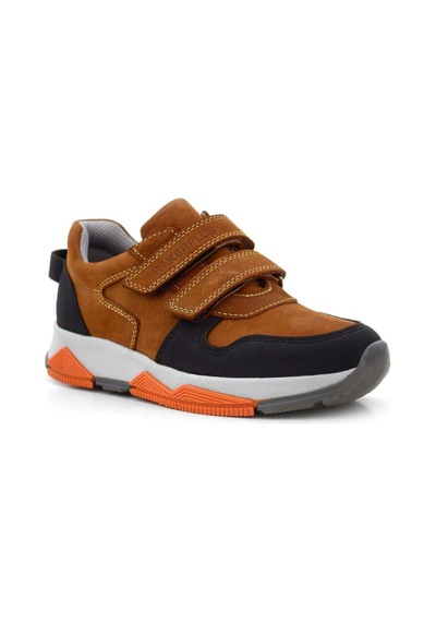 Ortopedikal 3880 Rakerplus Hakiki Deri Taba Çocuk Sneakers Spor Ayakkabı Cırtlı Taba