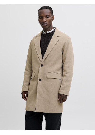 Jack&jones Essentıals Erkek Spread Yaka Palto - Harris - 12288145 Greige Jack&jones Essentıals Erkek Spread Yaka Palto - Harris - 12288145 Greige