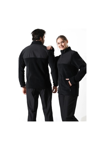 Soft Shell Robalı Unisex Polar Mont - Siyah Siyah
