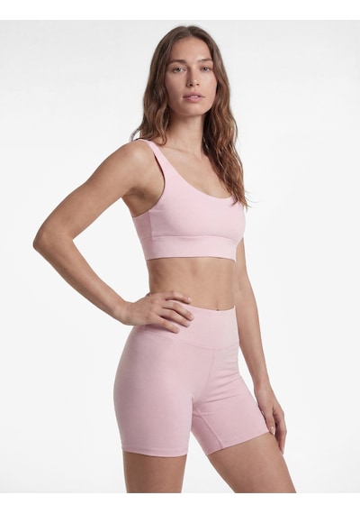 Koton Slim Fit Kolsuz U Yaka Sırt Detaylı Sporcu Sütyeni Pembe 6sak30191nk Gülkurusu