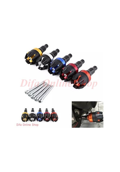 Merpa Motosiklet Motor/Şase Koruma Takozu 124mm Turuncu