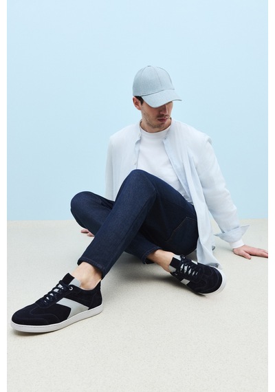 Ziya, Erkek Hakiki Deri Sneaker 151983zx30 Lacivert 151983zx30 200 Lacivert