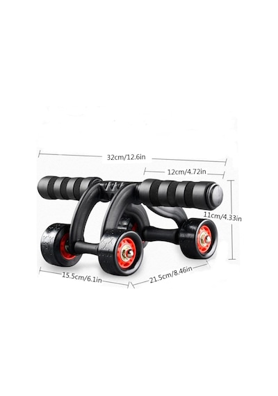 Multiflexpro Ab Wheel Roller Fitness Karın Kası Aleti 4 Tekerlek