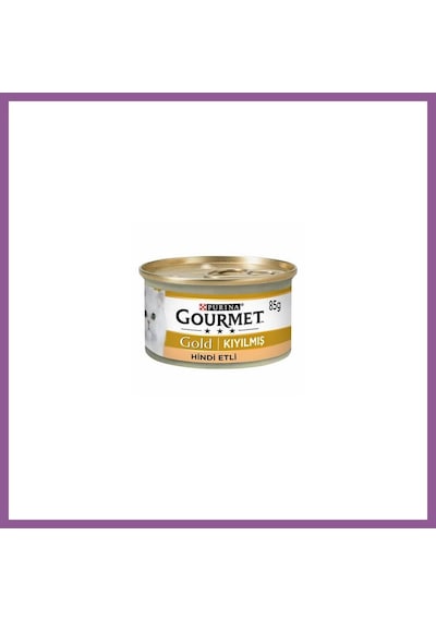 Gourmet Kıyılmış Hindi Etli Yetişkin Kedi Konservesi 85 Gr Rengaren