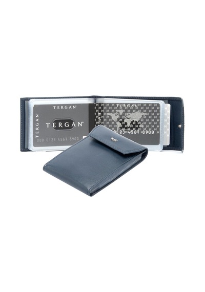 Tergan Lacivert Unisex Deri Kredi Kartlık 01193H86