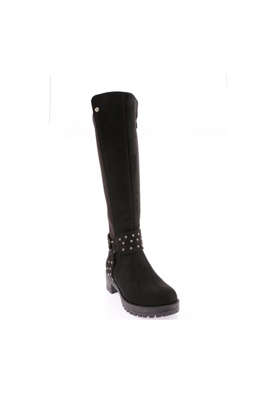 Dgn 607 Kadın Bilek Tokalı Zincir Detaylı Arkası Stretch Knee High Flats Çizme Siyah Süet Dgn 607 Kadın Bilek Tokalı Zincir Detaylı Arkası Stretch Knee High Flats Çizme Siyah Süet