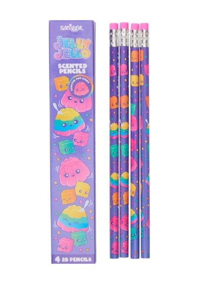 Smiggle Tatlı Jöle Kokulu 2b Kurşun Kalem 4 Lü Paket Mor