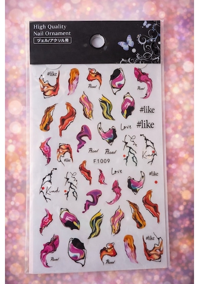 Urban Butterfly & Abstract Nail Art Sticker Series No:08