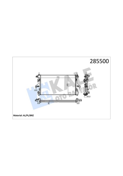 Su Radyatörü Kale 2052011ab Fiat Ducato Iıı / Peugeot Boxer / Citroën Jumper 2006-2014 Oem 1362308080
