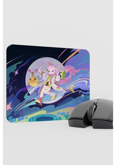 Aino Genshin Impact Anime Oyuncu V2 - 22x18 Gaming Mouse Pad Fare Altlığı