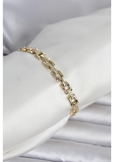 Xuping Zincir Model Gold Renk Kadın Bileklik Altın