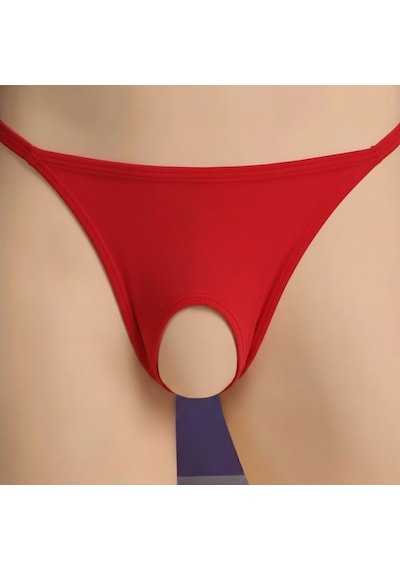 Kırmızı Özel Bölgesi Açık Kadın String Tg270057