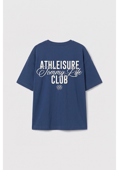 Parlament Oversize Kısa Kollu Baskılı Kız Çocuk T-shirt - 75175 Lacivert