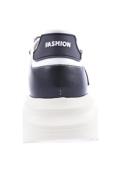 Dgn Es7005-22y Kadın Bağcıklı Kalın Taban Sneakers Ayakkabı ES705-2007-R8185 Siyah - Ten