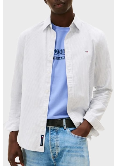 Tommy Hilfiger Çizgili % 100 Pamuk Slim Fit Uzun Kollu Gömlek Erkek Gömlek Dm0dm20668 C5x Mavi MAVİ Tommy Hilfiger Çizgili % 100 Pamuk Slim Fit Uzun Kollu Gömlek Erkek Gömlek Dm0dm20668 C5x Mavi MAVİ