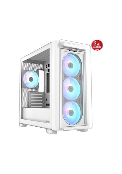 Asus A23 Plus 4-rgb Fanlı Gamıng Mıd-tower Pc Kasası Beyaz