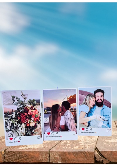 Instagram Postu Tasarımlı Kişiye Özel Fotoğraf Baskısı 10 Adet 10 15 Cm