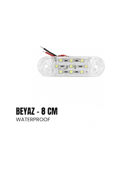 Shuıvan Merdiven Lambası 8cm Led Aydınlatma 9 Led 12v - Beyaz-1995