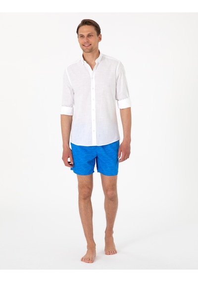 Pierre Cardin Erkek Saks Deniz Şortu 50307991-vr045 Saks