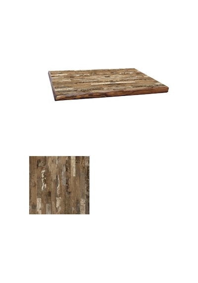 Laminat Masif Kenar Masa Tablası 100x100 - Maracaıbo Çok Renkli