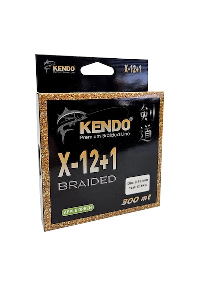Kendo X-12+1 Braided 300m Apple Green Örgü İp 0,20mm