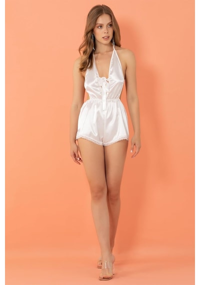 Kadın Diz Hizası Dress Ess1a001-001081 Açık Mavi - Beyaz