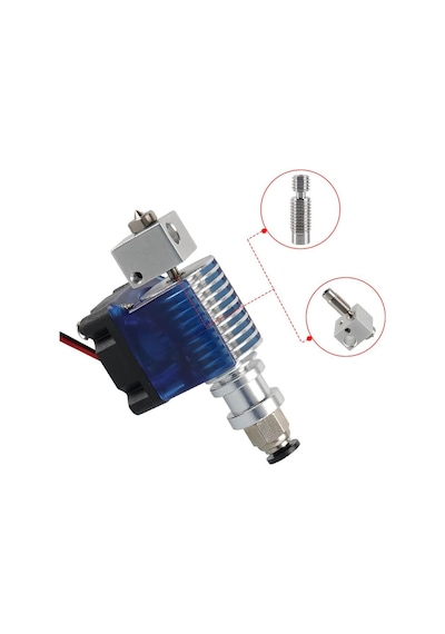 Koodmax 3d Yazıcı E3d V5 M6x26mm Barel - 3mm All Metal